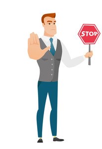 Businessman Trying To Stop The Time Business Concept Vector 206x300 Businessman Trying To Stop The Time Business Concept Vector