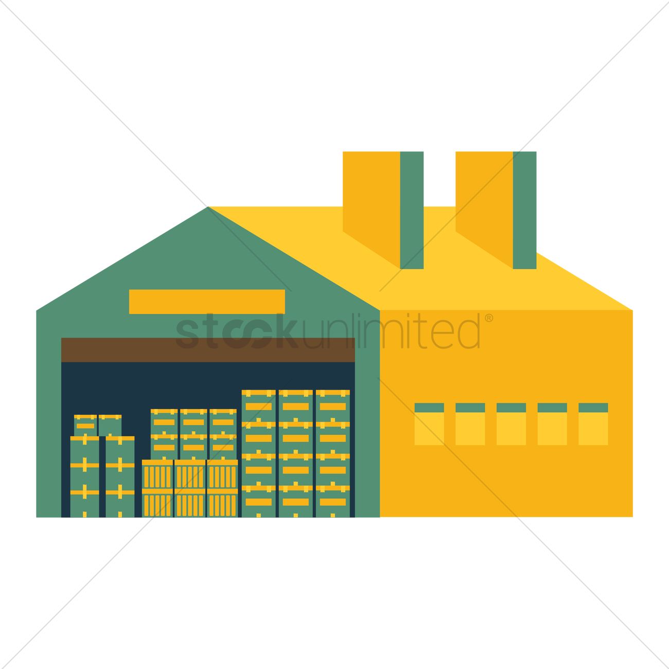 1300x1300 Storage Unit Vector Image