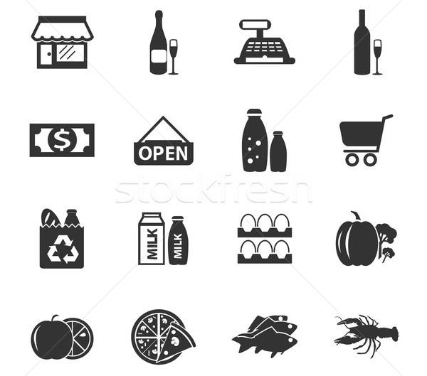 600x529 Grocery Store Icon Vector Illustration Maksim Rybak