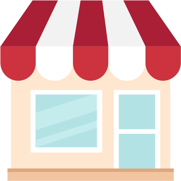 705x705 Hd Store Building Flat Icon Vector