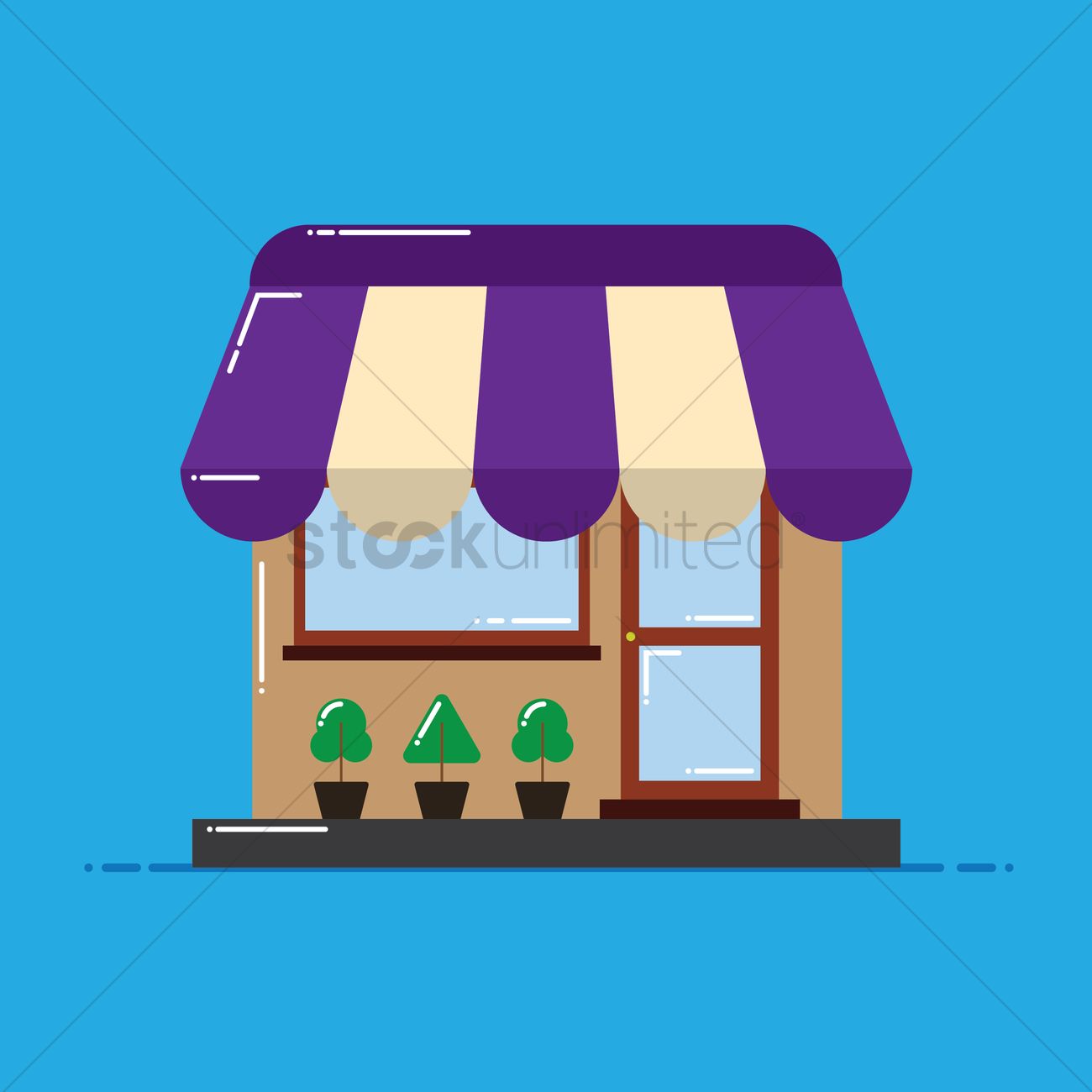 1300x1300 Retail Store Icon Vector Image