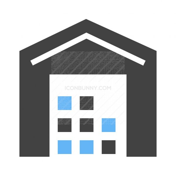 600x600 Store Blue Black Icon