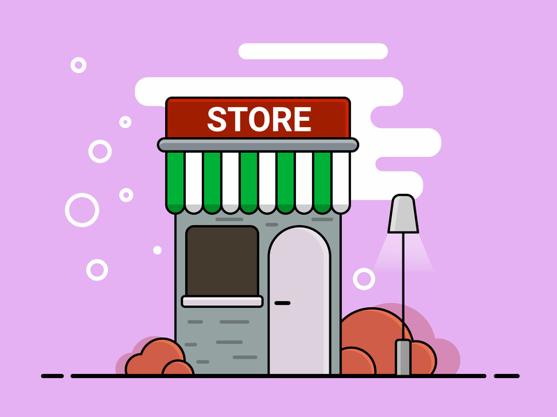 800x600 Store Vector Illustration