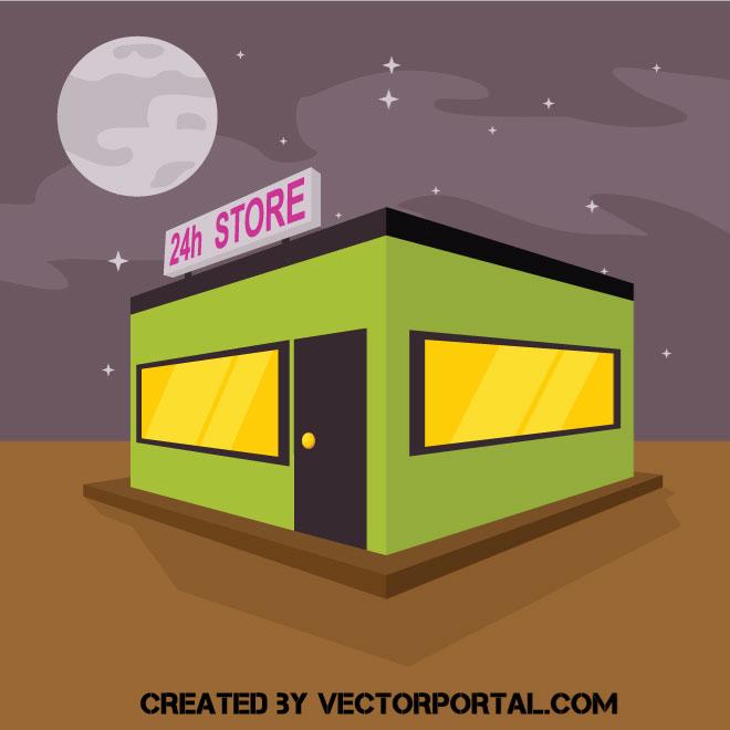 660x660 Convenience Store Vector Clip Art