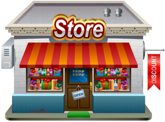 577x426 Elements Of Cartoon Store Vector Free Vector In Encapsulated