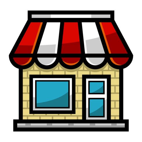 490x490 Business Storefront Vector