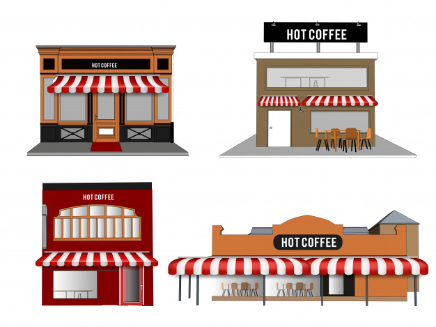626x469 Storefront Vector Vector Premium Download