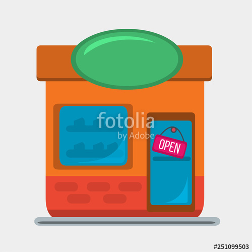 500x500 Storefront Vector Illustration Stock Image And Royalty Free