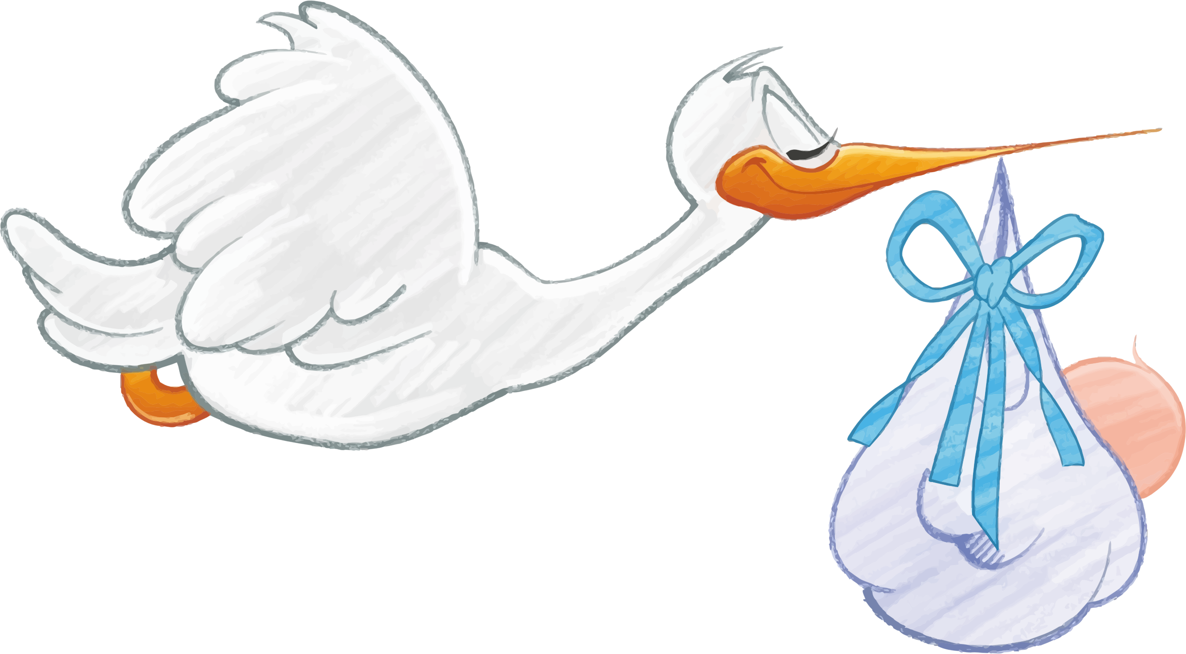 2350x1296 Stork Carrying Baby Clipart