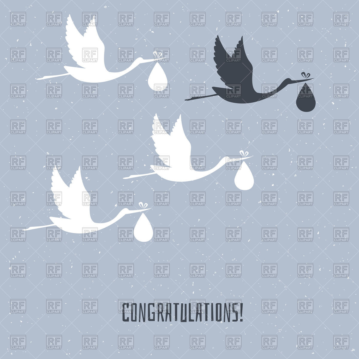 1200x1200 Silhouette Of Flying Storks Vector Image Of Plants And Animals