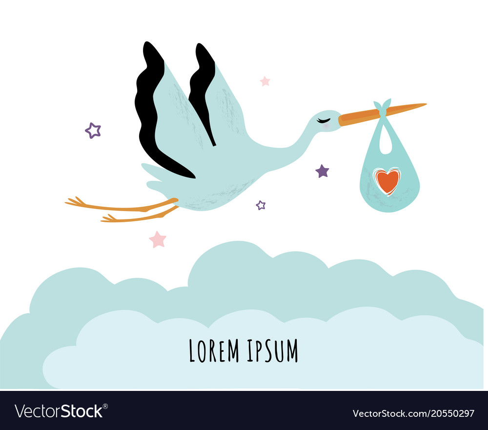 1000x880 Stork Vector
