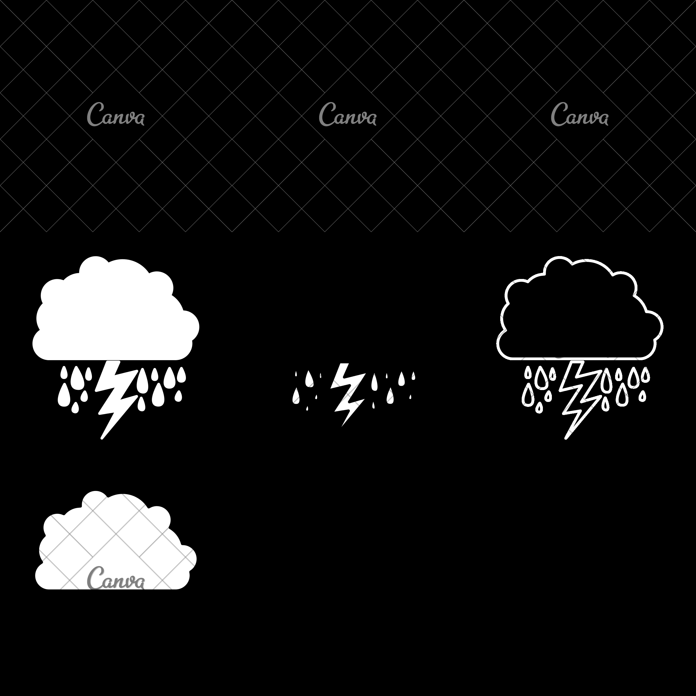 2400x2400 Storm Cloud Vector