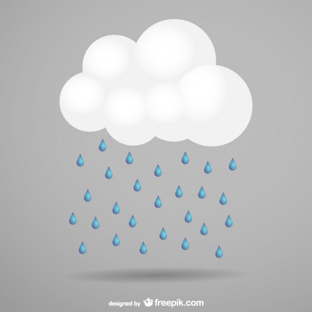 626x626 Storm Cloud And Rain Vector Free Download