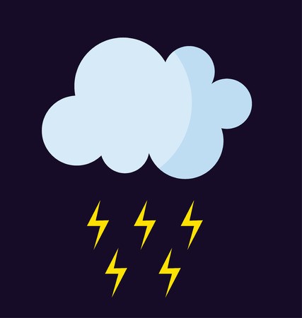 427x450 Storm Cloud Vector Illustration Stock Images