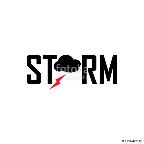500x500 Storm Text Logo Letter Design Stock Image And Royalty Free Vector