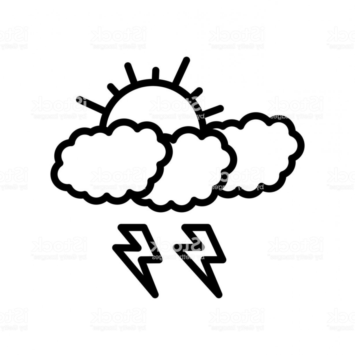 1228x1228 Storm Icon Vector Sign And Symbol Isolated On White Background