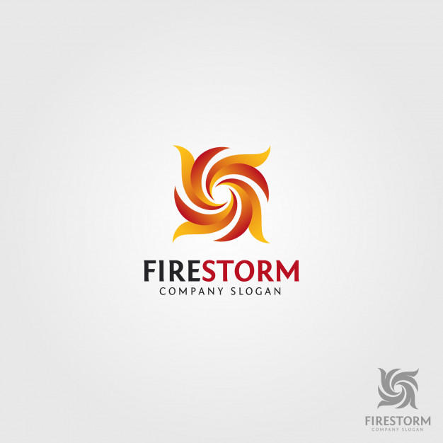 626x626 Fire Storm Logo Vector Premium Download