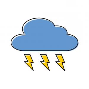 Cloud Weather With Thunder Bolt Storm Vector Studiogrfx 300x300 Cloud Weather With Thunder Bolt Storm Vector Studiogrfx