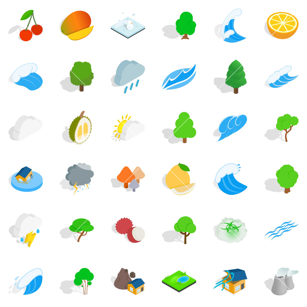 Storm Icons Set Isometric Style Of Storm Vector Icons For Web 1000x1000 Storm Icons Set Isometric Style Of Storm Vector Icons For Web