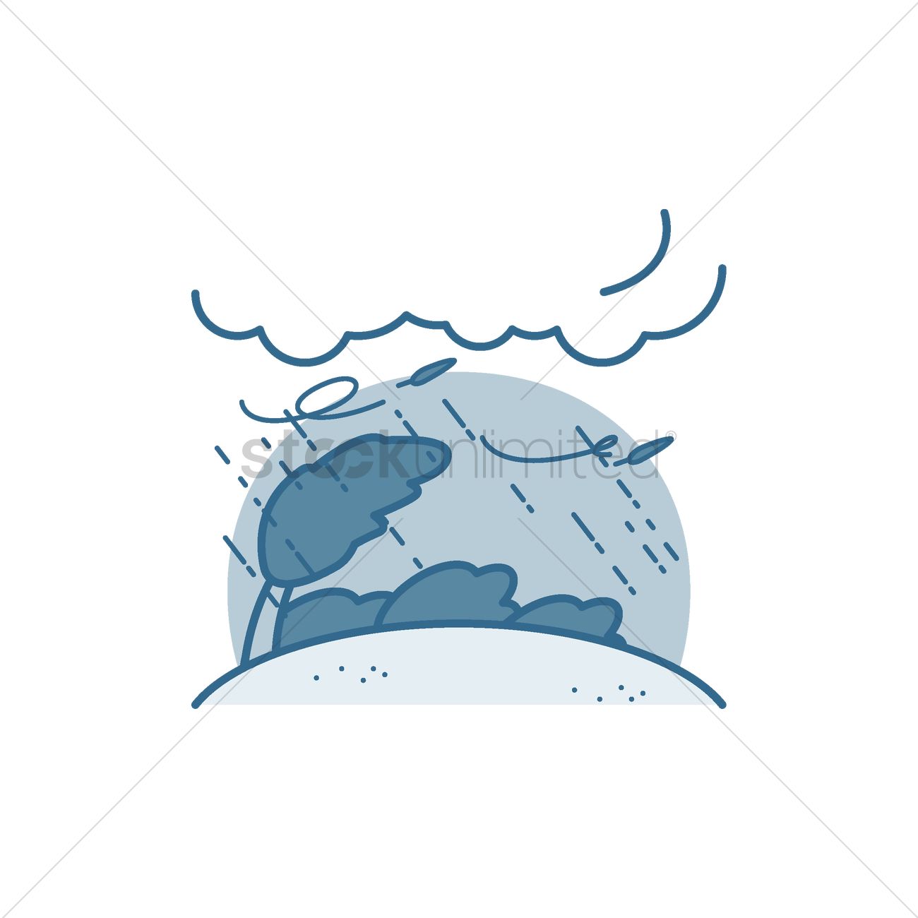 Tropical Storm Vector Image 1300x1300 Tropical Storm Vector Image