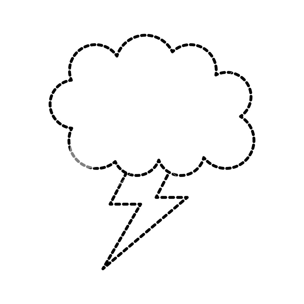 Weather Cloud Lightning Bolt Climate Storm Vector Illustration 1000x1000 Weather Cloud Lightning Bolt Climate Storm Vector Illustration