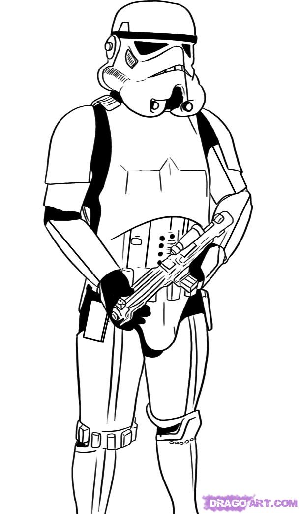 610x1043 Most Popular Stormtrooper Helmet Sketch