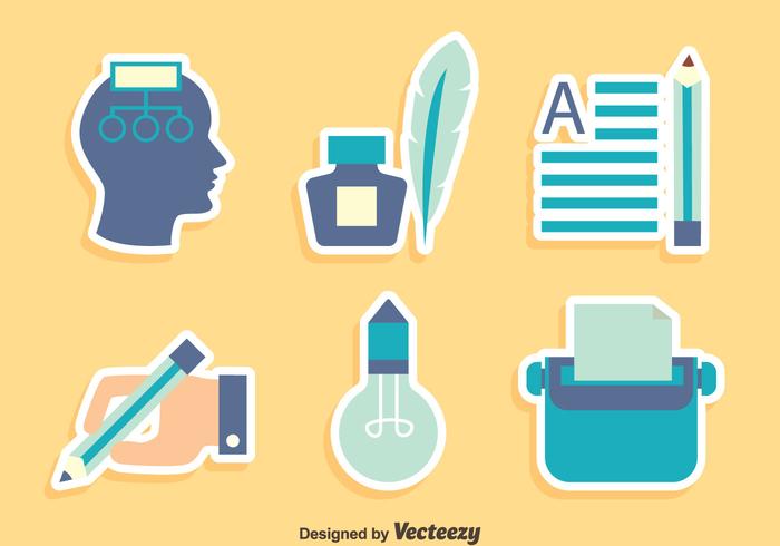 Story Telling Element Icons Vector 700x490 Story Telling Element Icons Vector