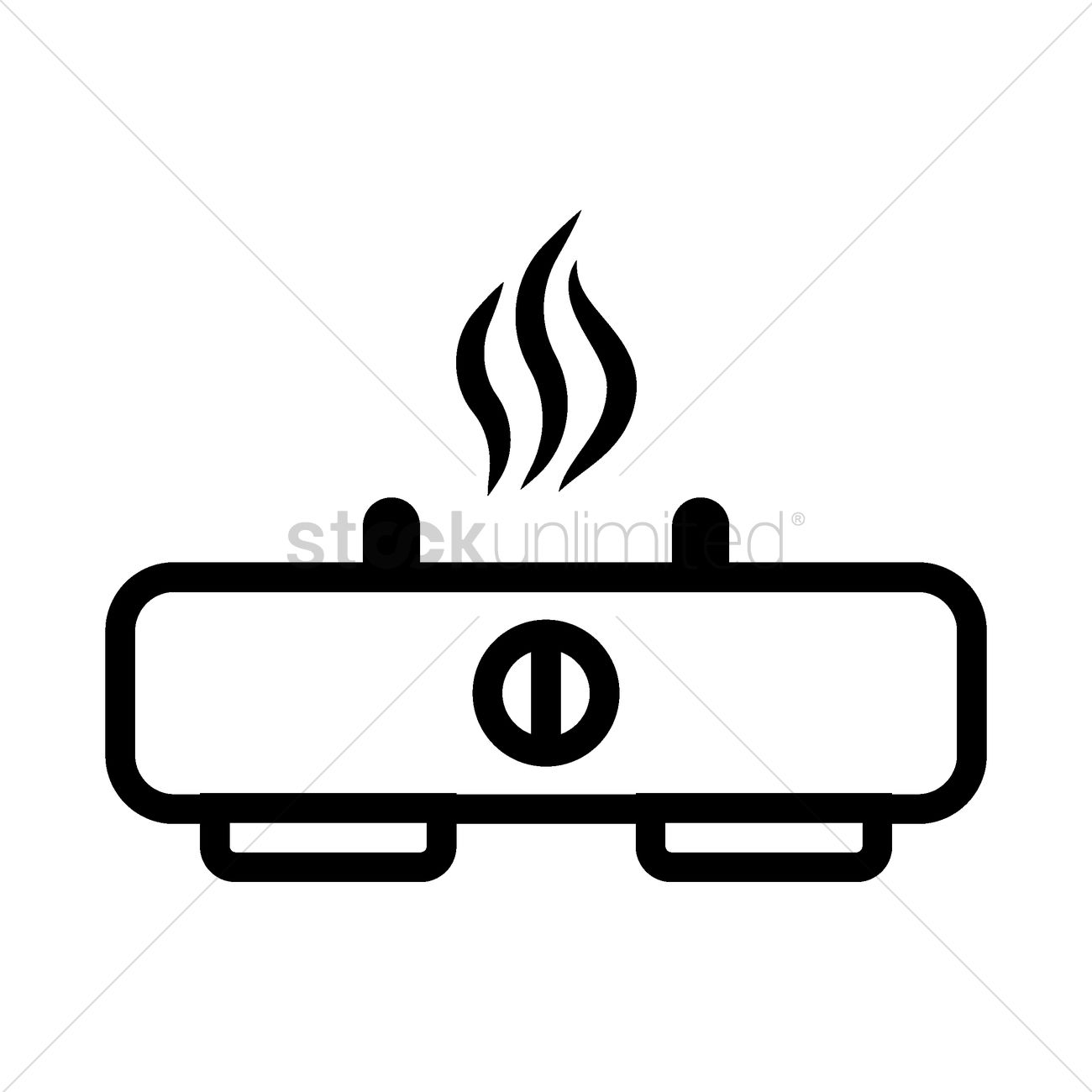 1300x1300 Gas Stove Vector Image