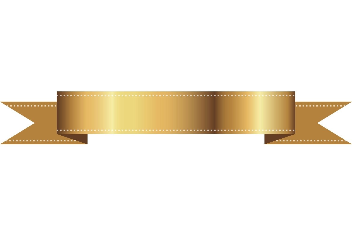 1500x1000 Gold Ribbon Banner Straight Website Templates