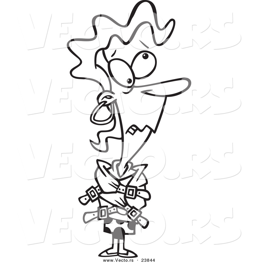 1024x1044 Vector Of A Cartoon Looney Woman In A Straight Jacket