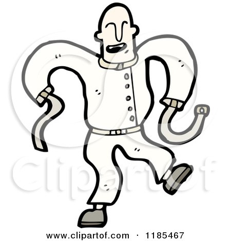 450x470 Cartoon Of A Man Wearing A Straight Jacket