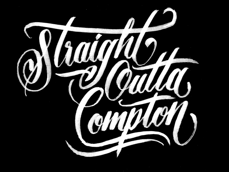 Straight Outta Compton Logo Vector at Vectorified.com | Collection of ...