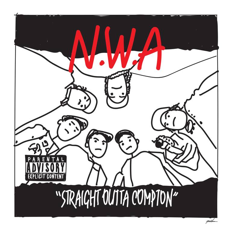 770x770 Nwa Straight Outta Compton Stick Figure
