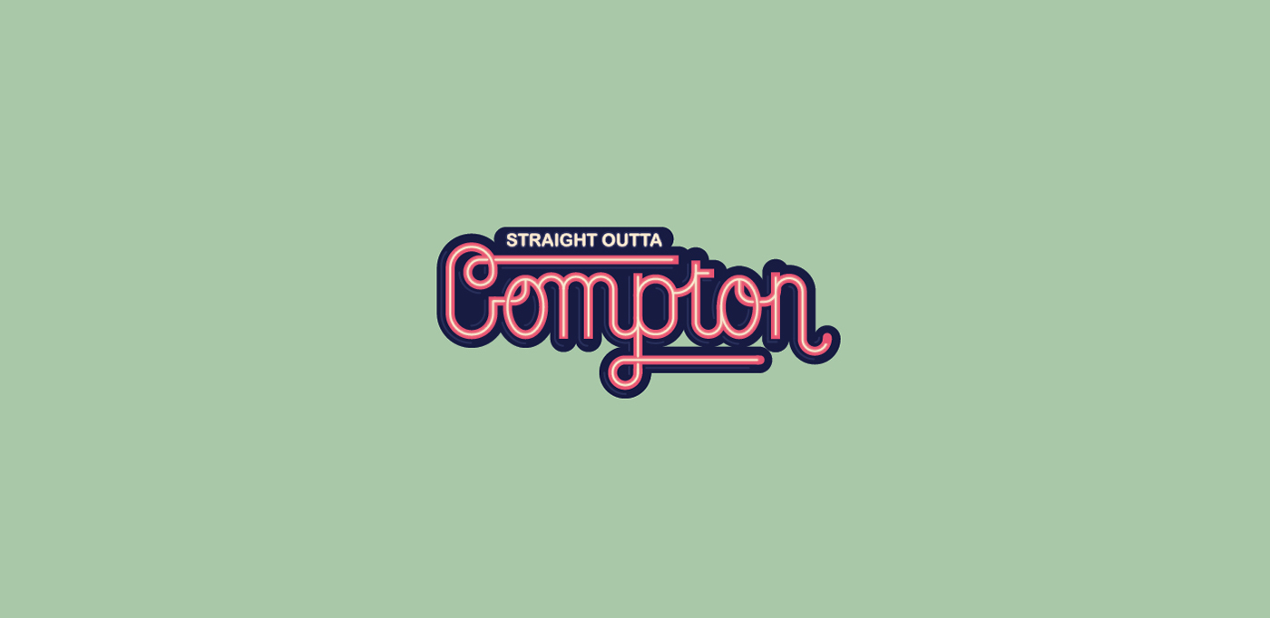 1400x682 Straight Outta Compton On Behance