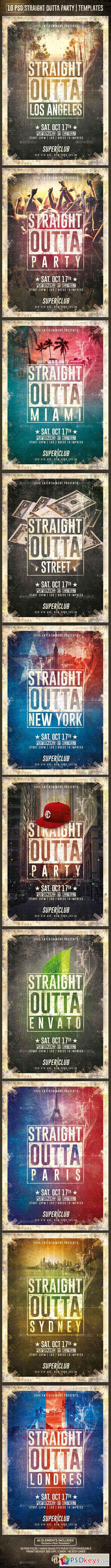 Flyers Straight Outta Party Templates Free 450x6314 Flyers Straight Outta Party Templates Free