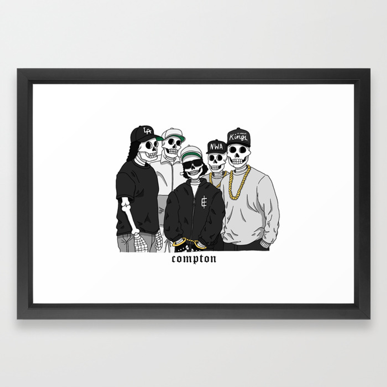 1500x1500 Straight Outta Compton Framed Art Print