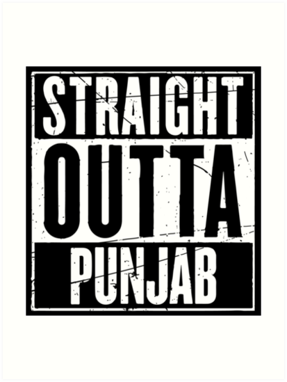 413x549 Straight Outta Punjab Art Print