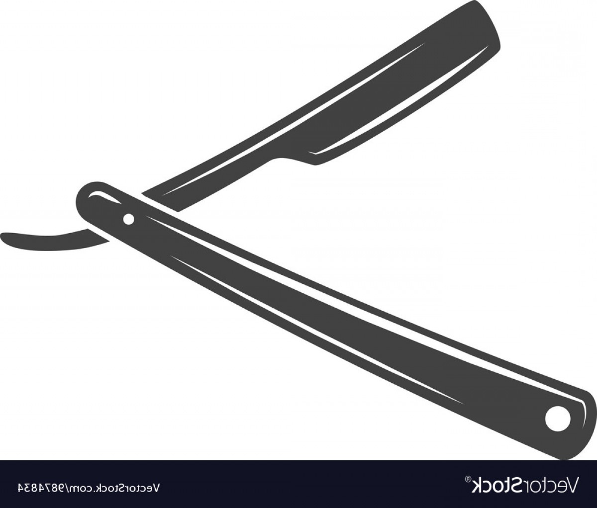 1200x1022 Straight Razor For Shaving Black Icon Logo Element Vector Soidergi