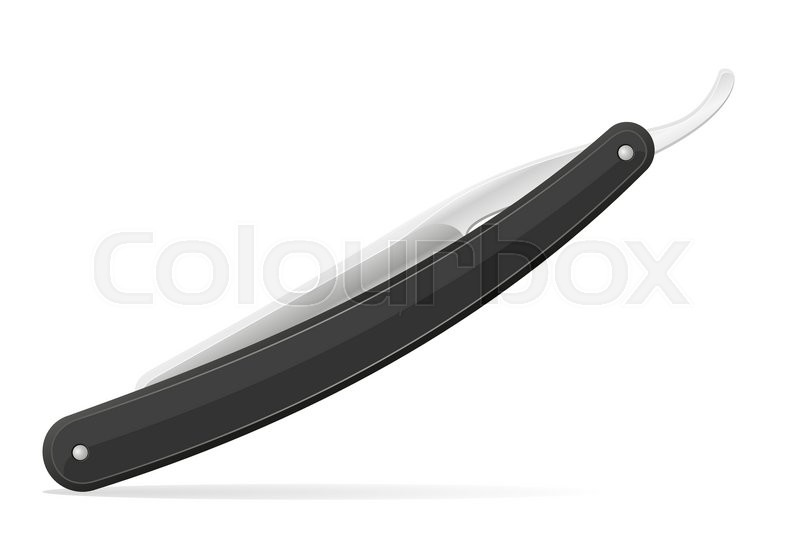 800x533 Straight Razor Vector Illustration Stock Vector Colourbox