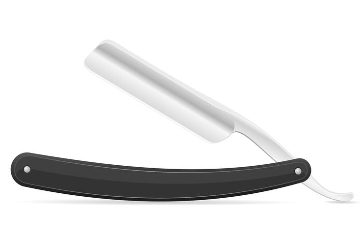 735x490 Straight Razor Vector Illustration