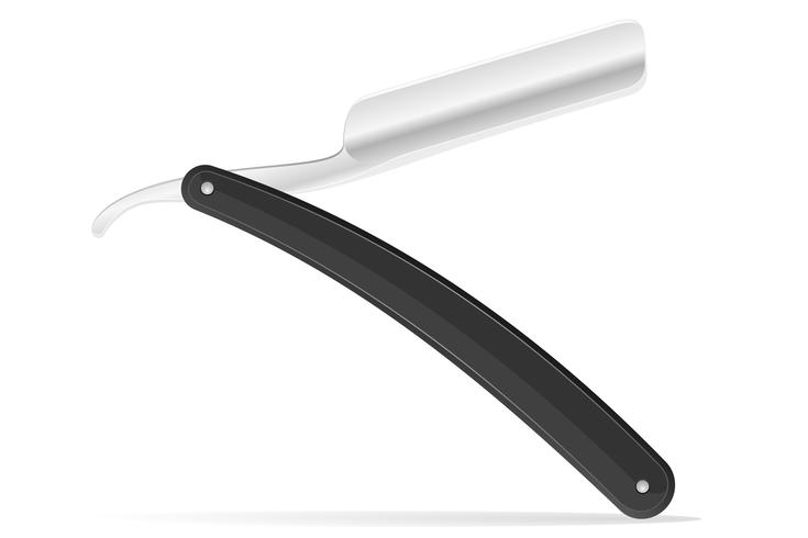 735x490 Straight Razor Vector Illustration