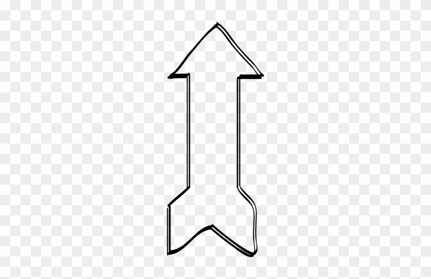 840x544 Straight Ribbon Arrow Drawing
