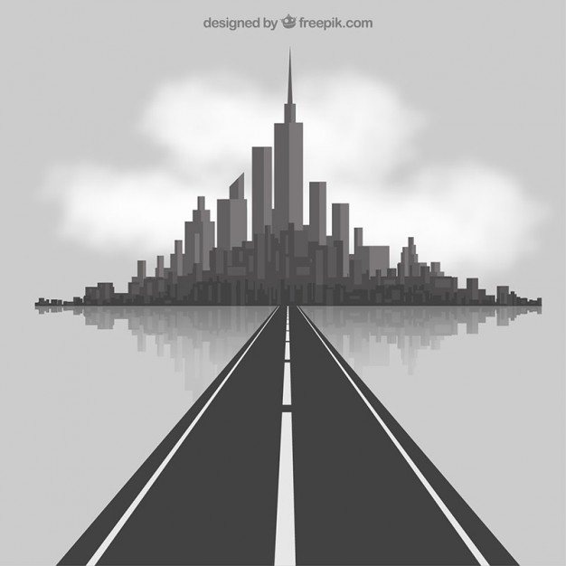 626x626 Road To The City Vector Free Download