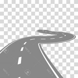 300x300 Straight Road Isolated Transparent Background Vector Illustration