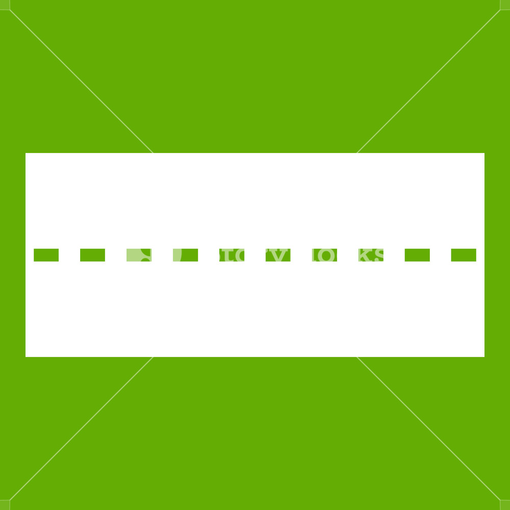 1000x1000 Straight Road Icon White Isolated On Green Background Vector