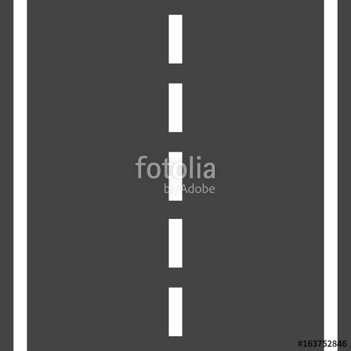 500x500 Straight Road With White Markings Vector Illustration Highway