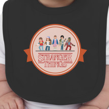 214x214 Stranger Things Vector Baby Bib