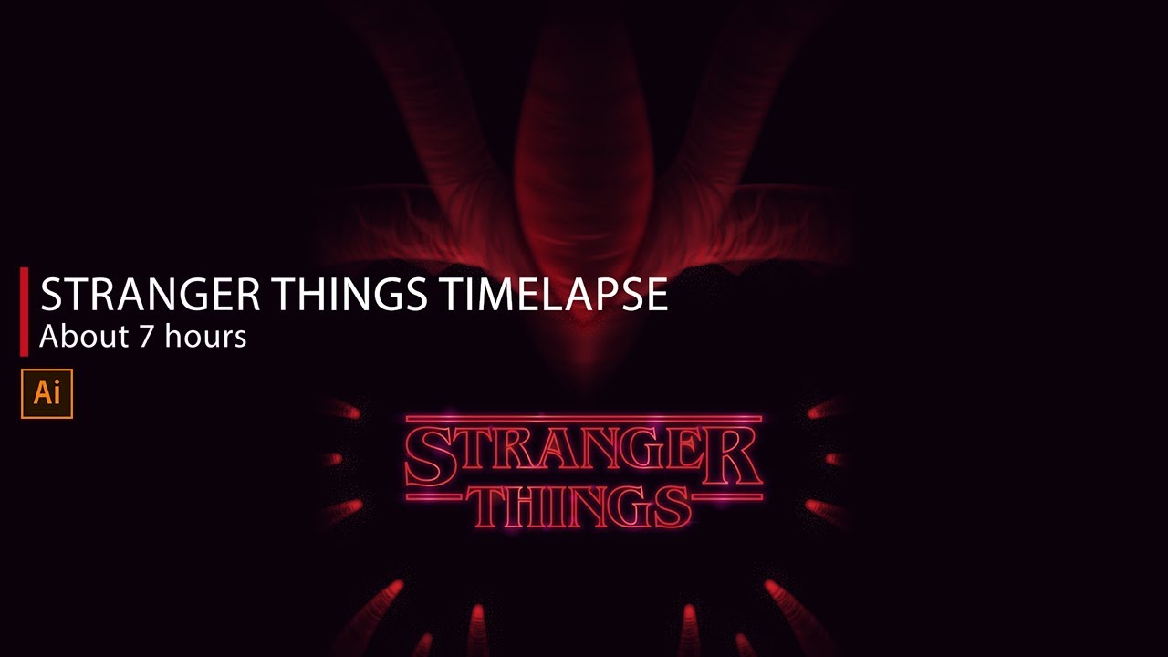 1280x720 Vector Time Lapse Stranger Things Poster