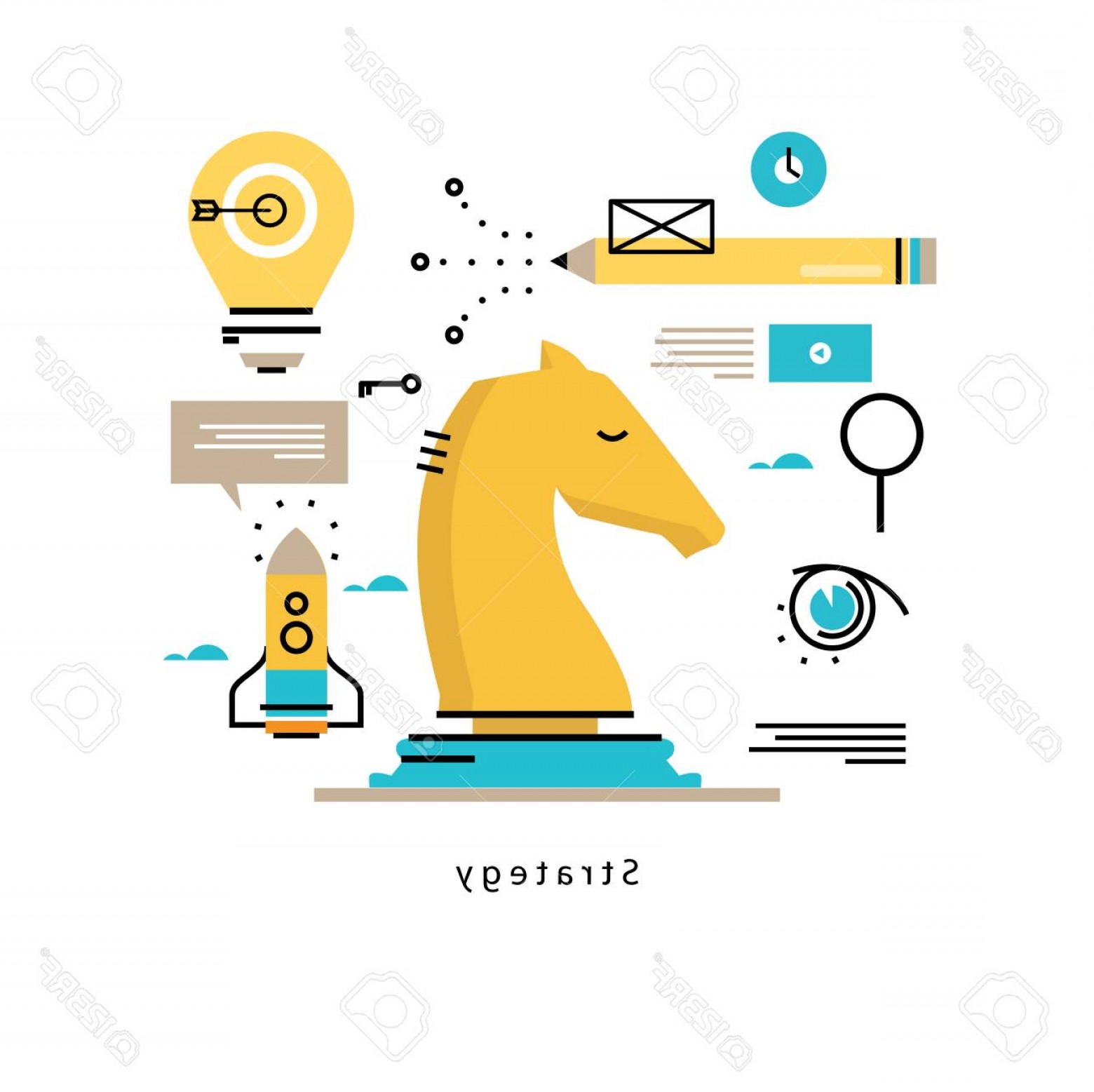 1560x1557 Photostock Vector Strategic Planning And Business Strategy Flat