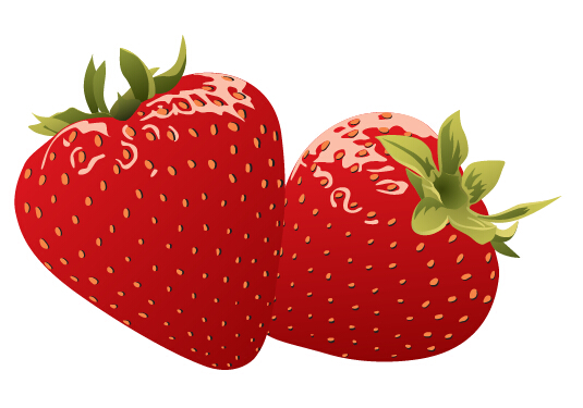 535x375 Juicy Fresh Strawberries Set Vector Free Download